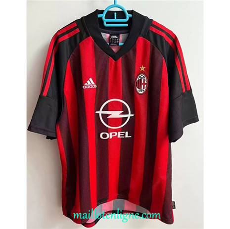 Thai Maillot Retro AC Milan Domicile 2002-03 ligne2496