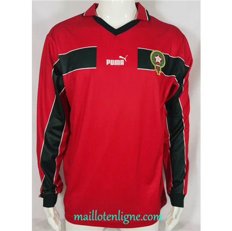 Thai Maillot Retro Maroc Third Manche Longue 1998 ligne2490