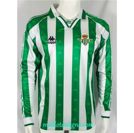 Thai Maillot Retro Real Betis Domicile Manche Longue 1995-97 ligne2474