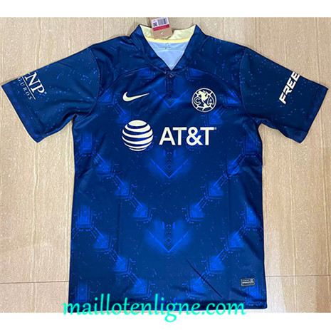 Thai Maillot Club America Maillot Training Bleu 2023 2024 maillotenligne 0088