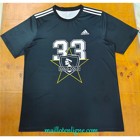 Thai Maillot Colo-Colo Maillot T-shirt Noir 2022/2023 ligne2589