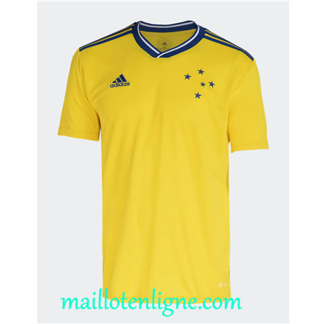 Thai Maillot Cruzeiro Third Amarillo 2023 2024 maillotenligne 0049