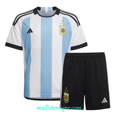 Thai Maillot Argentine Enfant Domicile 3 stars 2022/2023 ligne2428