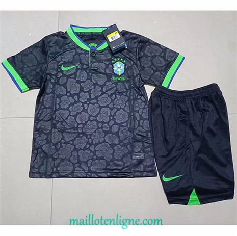 Thai Maillot Bresil Enfant Noir 2022/2023 ligne2429