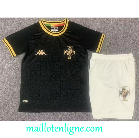 Thai Maillot CR Vasco da Gama Enfant Domicile Noir 2022 2023 maillotenligne 0117