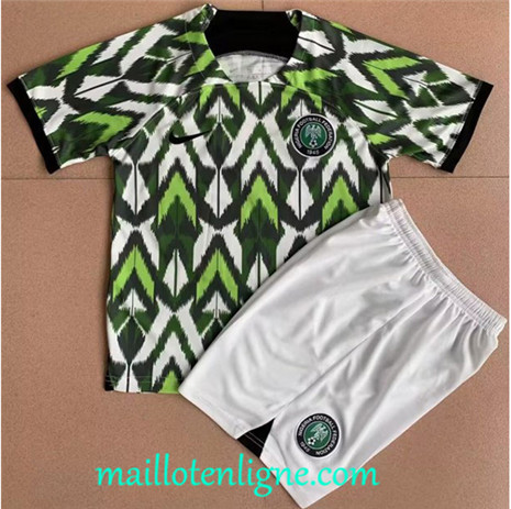 Thai Maillot Nigeria Enfant Vert 2023 2024 maillotenligne 0137