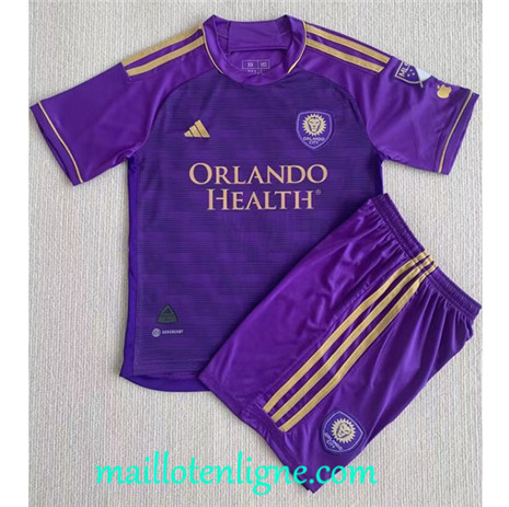 Thai Maillot Orlando City Enfant Domicile 2023 2024 maillotenligne 0130