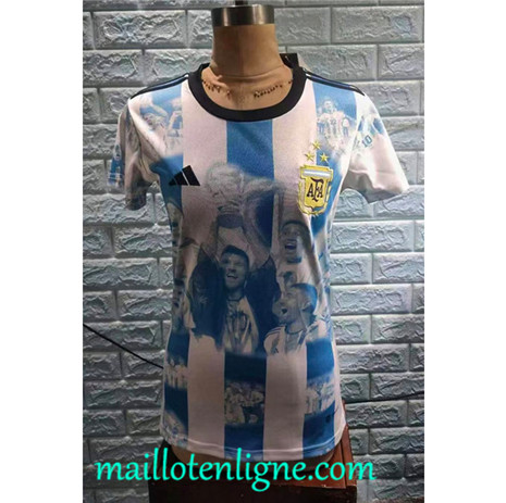 Thai Maillot Argentine Femme commémoratif 2022 2023 maillotenligne 0163