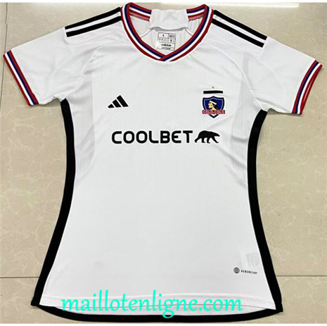 Thai Maillot Colo-Colo Femme Domicile 2023 2024 maillotenligne 0151