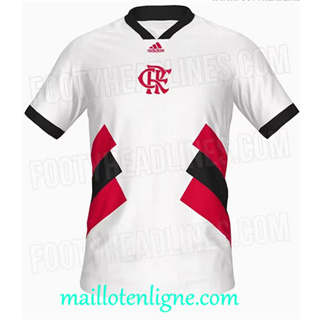 Thai Maillot Flamenco Maillot ICON Blanc 2023 2024 maillotenligne 0052