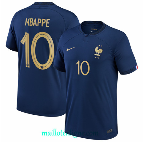 Thai Maillot France Domicile Mbappe 10 2022/2023 ligne2541