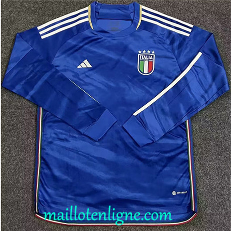 Thai Maillot Italie Domicile Manche Longue 2023 2024 maillotenligne 0230