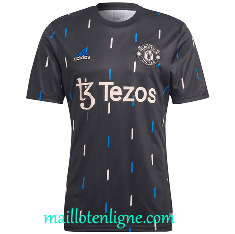 Thai Maillot Manchester United Maillot Pre Match - Noir 2022 2023 maillotenligne 0285