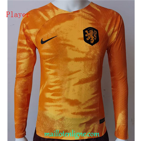 Thai Maillot Pays-Bas Player Domicile Manche Longue 2022/2023 ligne2556