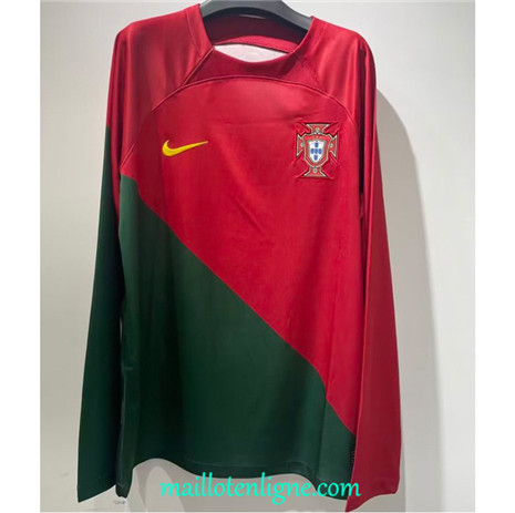 Thai Maillot Portugal Domicile Manche Longue 2022/2023 ligne2560