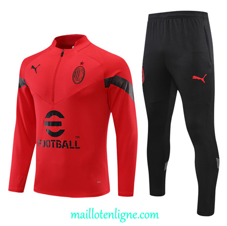 Thai Maillot Ensemble AC Milan Survetement Rouge 2022/2023 ligne2154