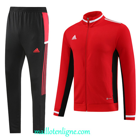 Thai Maillot Ensemble Adidas Veste Survetement rouge 2023 2024 maillotenligne 0329