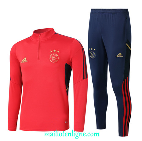 Thai Maillot Ensemble Ajax Survetement Rouge 2022/2023 ligne2002