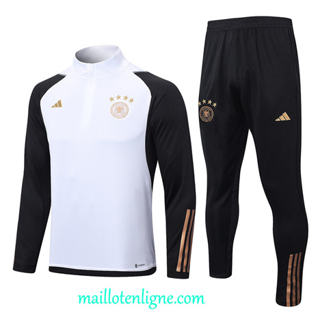 Thai Maillot Ensemble Allemagne Survetement Blanc 2022 2023 maillotenligne 0404