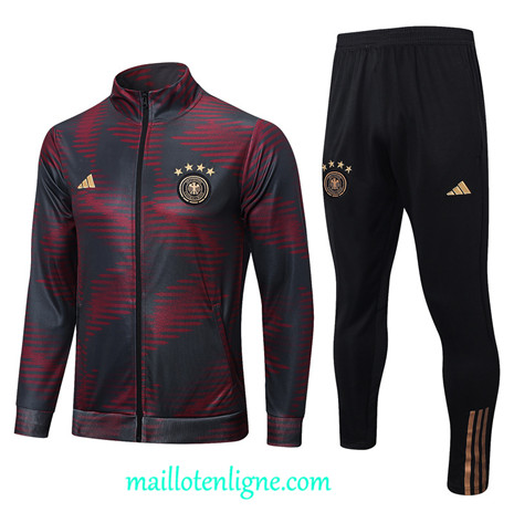 Thai Maillot Ensemble Allemagne Veste Survetement rouge 2022 2023 maillotenligne 0412