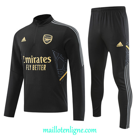 Thai Maillot Ensemble Arsenal Survetement Noir 2022/2023 ligne2118