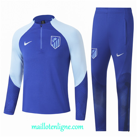 Thai Maillot Ensemble Atletico De Madrid Survetement Bleu 2022 2023 maillotenligne 0364