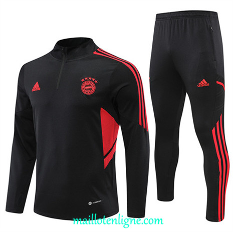 Thai Maillot Ensemble Bayern Munich Survetement Noir 2022/2023 ligne2010