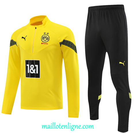 Thai Maillot Ensemble Borussia Dortmund Survetement Jaune 2022/2023 ligne2013