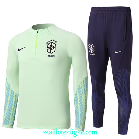 Thai Maillot Ensemble Bresil Survetement 2022/2023 ligne2086