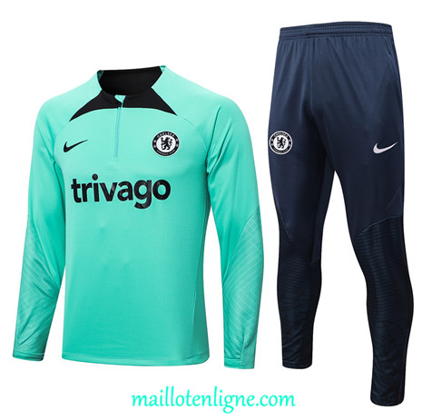 Thai Maillot Ensemble Chelsea Survetement Bleu 2022/2023 ligne2125