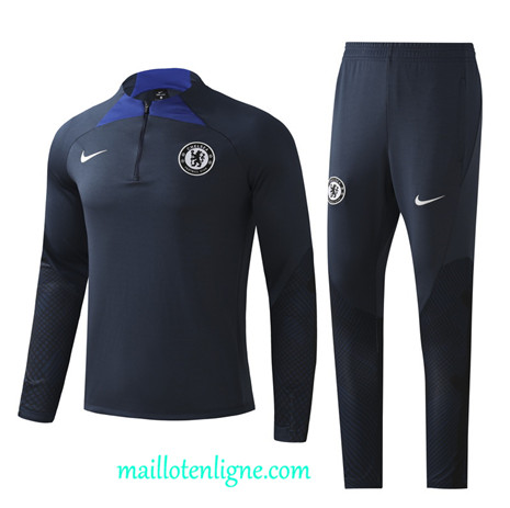 Thai Maillot Ensemble Chelsea Survetement Bleu 2022 2023 maillotenligne 0480