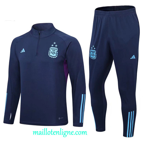 Thai Maillot Ensemble Argentine Enfant Survetement Bleu 2022 2023 maillotenligne 0579