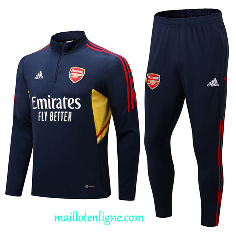 Thai Maillot Ensemble Arsenal Enfant Survetement Bleu 2022 2023 maillotenligne 0594