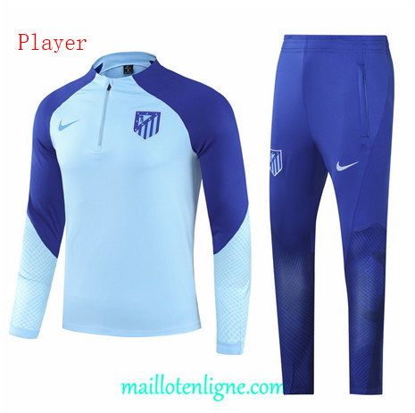 Thai Maillot Ensemble Atletico Madrid player Enfant Survetement Bleu 2022/2023 ligne2171