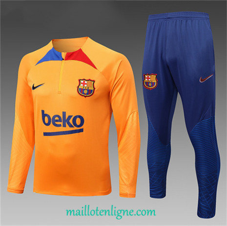 Thai Maillot Ensemble Barcelone Enfant Survetement 2022/2023 ligne2176