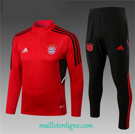 Thai Maillot Ensemble Bayern Munich Enfant Survetement Rouge 2022/2023 ligne2169