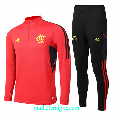 Thai Maillot Ensemble Flamengo Enfant Survetement Rouge 2022/2023 ligne2166