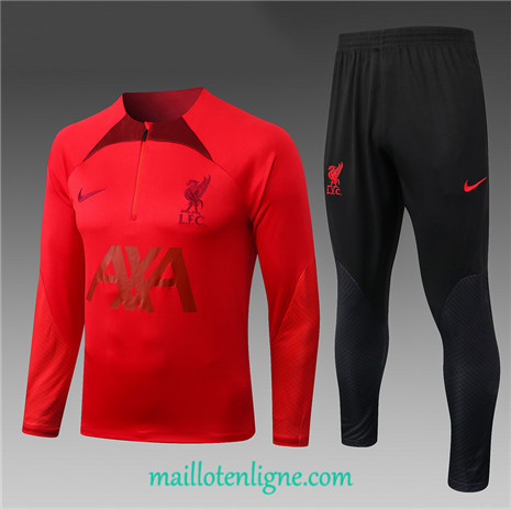 Thai Maillot Ensemble Liverpool Enfant Survetement Rouge 2022/2023 ligne2274