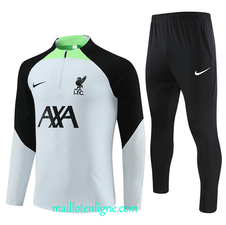 Thai Maillot Ensemble Liverpool Enfant Survetement Blanc 2023 2024 maillotenligne 0598