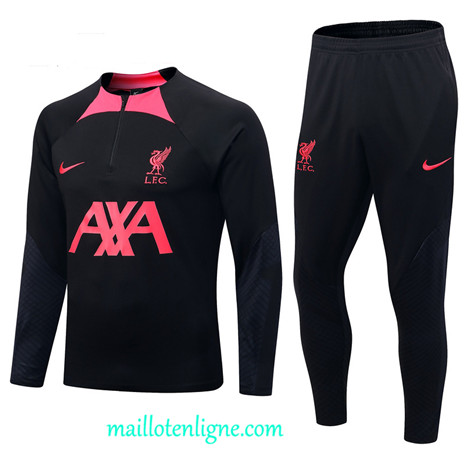 Thai Maillot Ensemble Liverpool Enfant Survetement noir 2022 2023 maillotenligne 0604