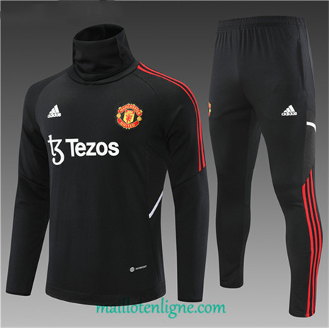 Thai Maillot Ensemble Manchester United Enfant Survetement Noir 2022/2023 ligne2285