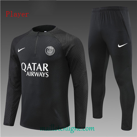 Thai Maillot Ensemble Paris Paris Saint-Germain Enfant player Survetement Noir 2022/2023 ligne2202