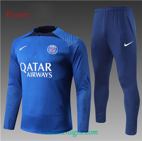 Thai Maillot Ensemble Paris Paris Saint-Germain Enfant player Survetement Bleu 2022/2023 ligne2205