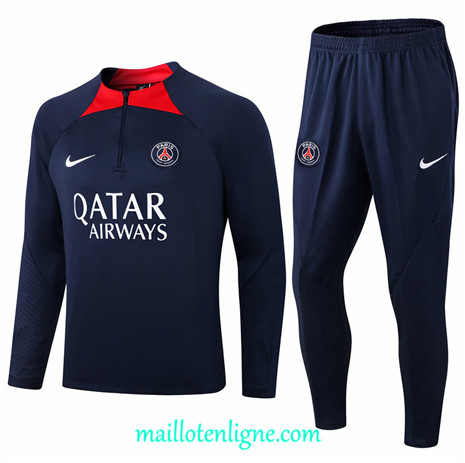 Thai Maillot Ensemble Paris Paris Saint-Germain Enfant Survetement Bleu 2022/2023 ligne2220