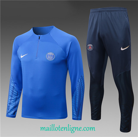 Thai Maillot Ensemble Paris Paris Saint-Germain Enfant Survetement Bleu 2022/2023 ligne2228