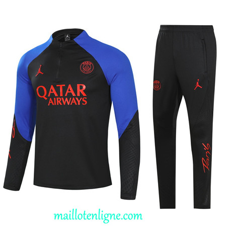 Thai Maillot Ensemble Paris Paris Saint-Germain Enfant Survetement noir 2022 2023 maillotenligne 0570