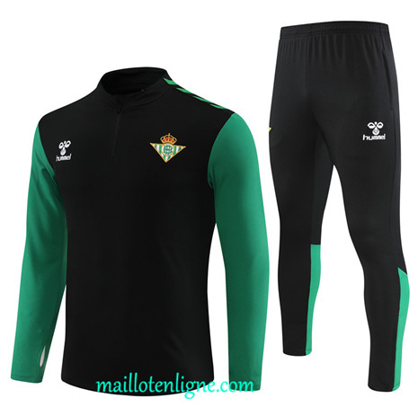 Thai Maillot Ensemble Real Betis Enfant Survetement noir 2022 2023 maillotenligne 0557