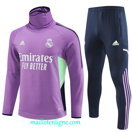 Thai Maillot Ensemble Real Madrid Enfant Survetement Violet 2022 2023 maillotenligne 0563