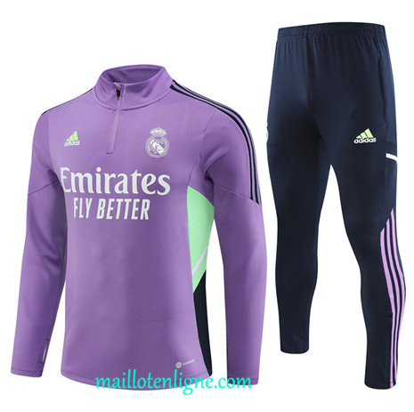 Thai Maillot Ensemble Real Madrid Enfant Survetement Violet 2022 2023 maillotenligne 0566