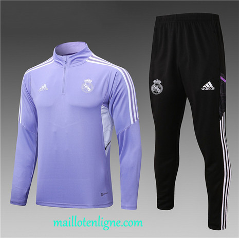 Thai Maillot Ensemble Real Madrid Enfant Survetement Violet 2022 2023 maillotenligne 0568